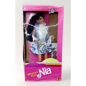 1989 Mattel Western Fun NIA Barbie Friend Doll #9933 Rare Boxed Vintage HTF